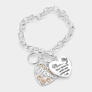 "Mom Your Love is with me Wherever I go" Bracelet